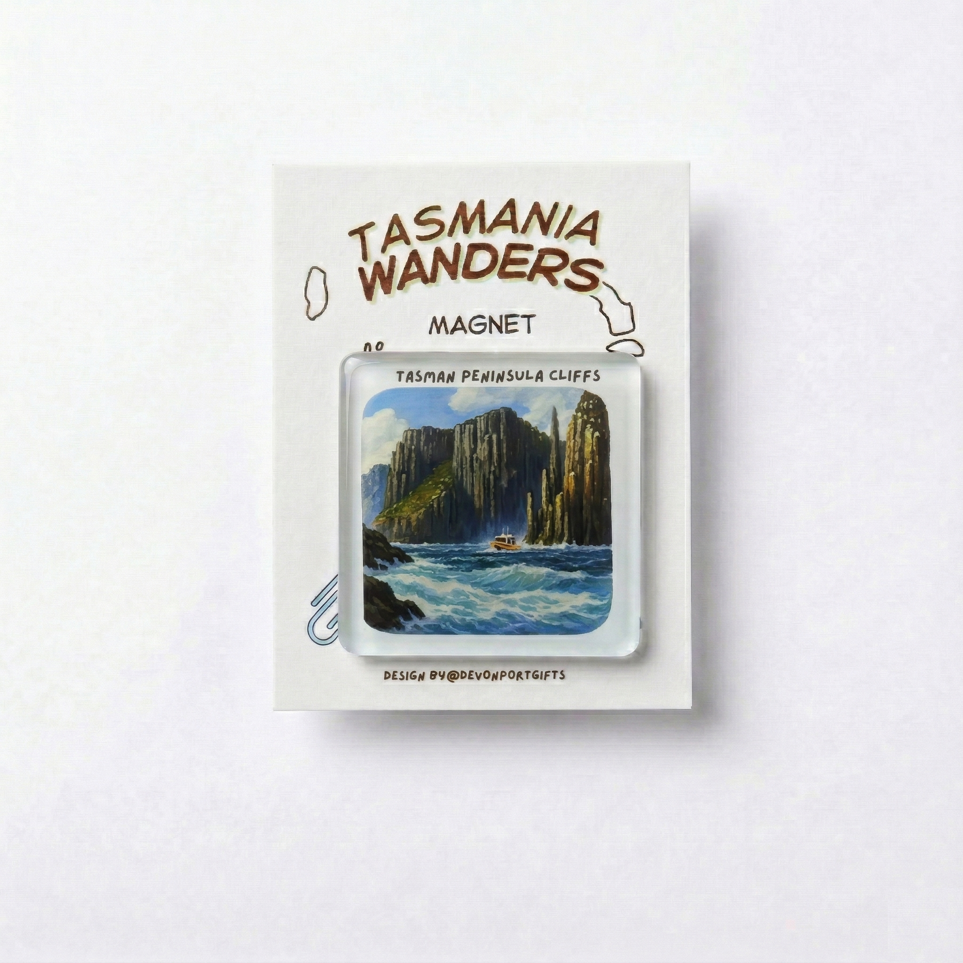 Tasman peninsula cliffs - Tasmania Wanders Magnets
