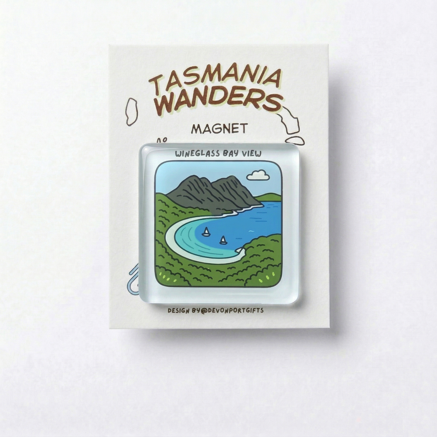 Wineglass Bay - Tasmania Wanders Magnets